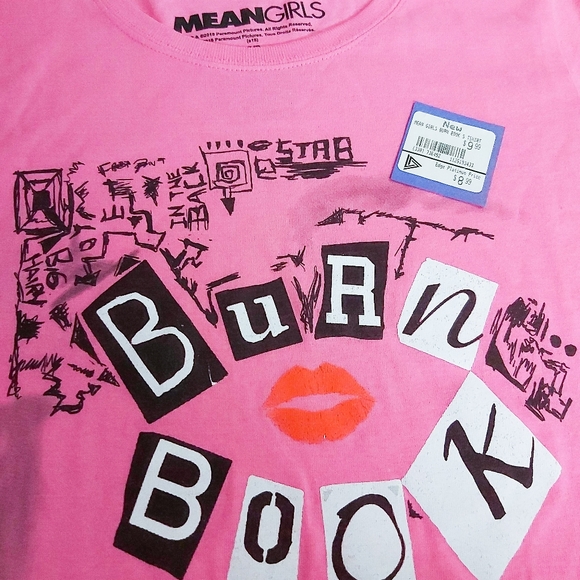SOLD Mean Girls Burn Book T-Shirt - Picture 3 of 5